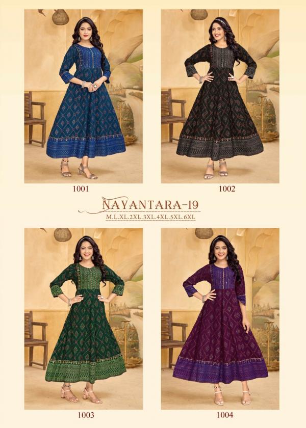Banwery Nayanthara 19 Ethnic Wear Long Anarkali Kurti Collection